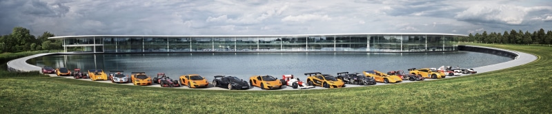 plant, group of people, cloud - sky, transportation, outdoors, competition, panoramic, mclaren technology centre car mclaren mp4 12c mclaren m1b mclaren f1 mclaren f1 gtr mclaren mp4 12c gt3 mclaren p1 mclaren formula 1 triple screen multiple display