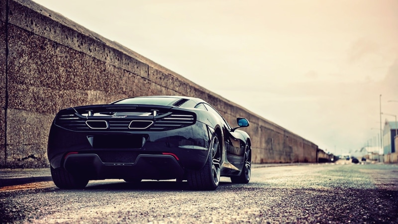 sport, road, racecar, car, concrete, McLaren MP4-12C, motor vehicle, mid-engine, sports, built structure, 1080P, outdoors, stationary, transportation