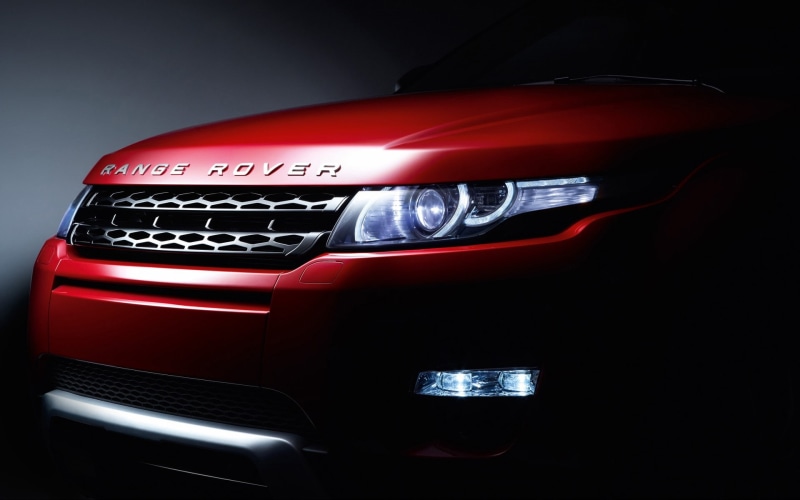 headlights, land, rover, red, 1080P, range, evoque