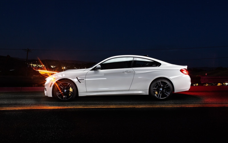 Car, BMW, m, coupe, f, White, Side, 1080P, View