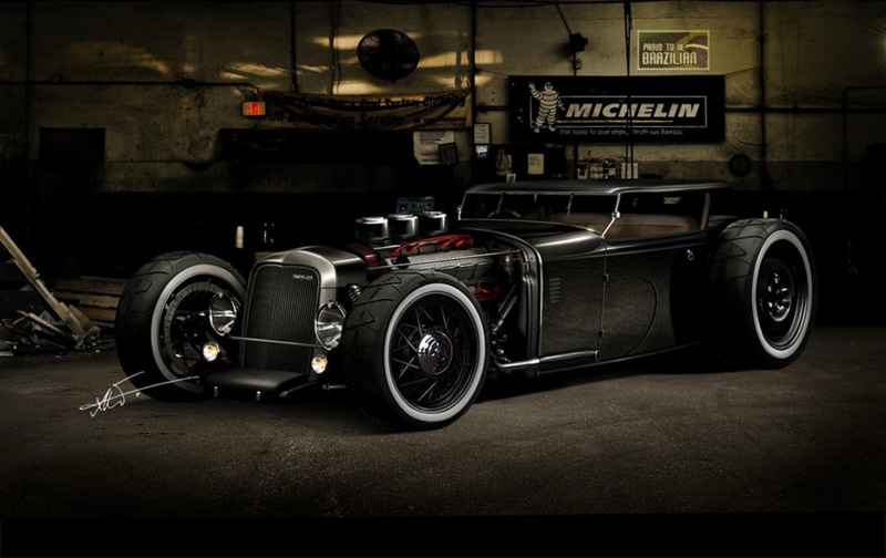 hot rod, car, napoleon, lincoln, 1080P, cars, classic, rod, hot, black