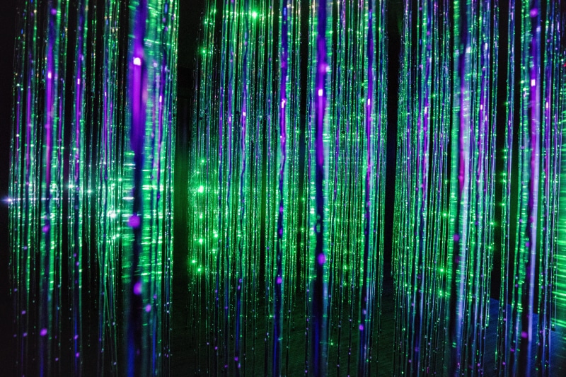 light - natural phenomenon, illuminated, pattern, no people, neon, nightlife, lighting, foil, floor, wire, laser, multi colored, club, close-up, green color