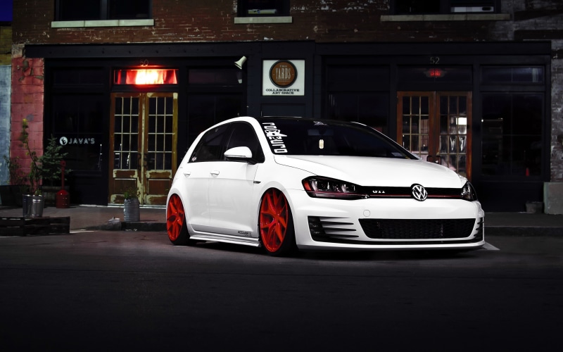 4K, Volkswagen Golf GTI, car, Volkswagen Golf, tuning