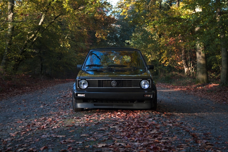 4K, spring, car, Volkswagen Golf Mk1