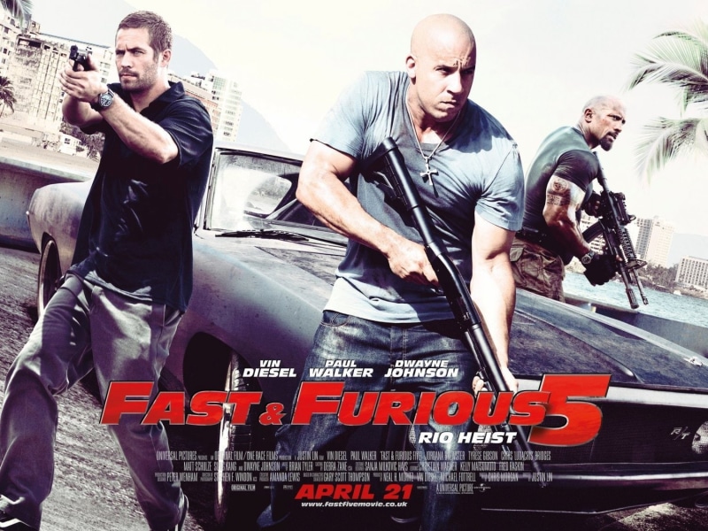 Dwayne Johnson, Vin Diesel, Fast Five, Brian OConner, furious, Luke Hobbs, 720P, Paul Walker, Dominic Toretto, fast, Fast and Furious