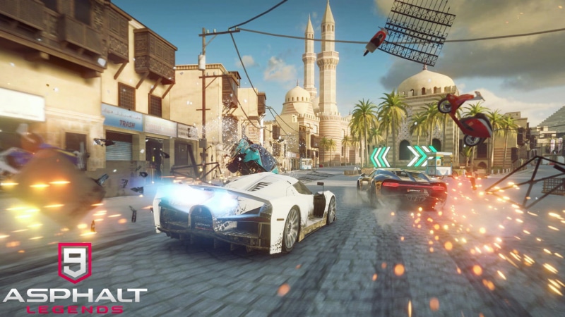 Racing, Sport Car, 1080P, White Car, Asphalt 9: Legends, Video Game