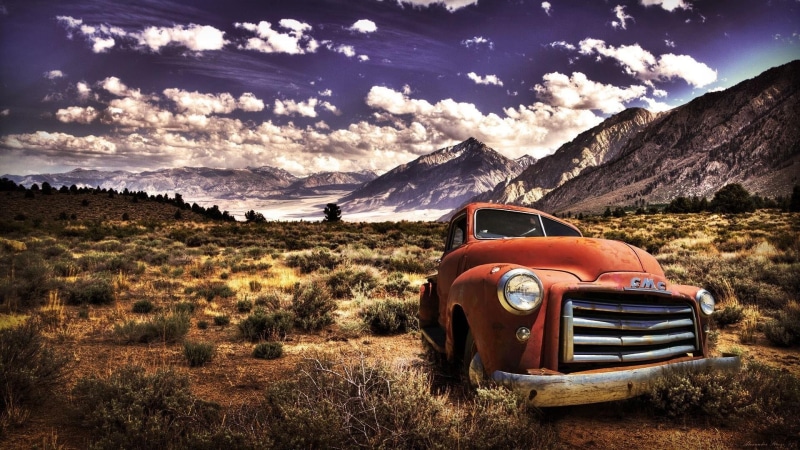 environment, sky, land, car, plant, mountain, transportation, landscape, 1080P, road trip, land vehicle, no people, beauty in nature, nature, cloud - sky