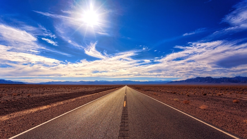 transportation, plain, sun, arid climate, sunlight, steppe, road trip, no people, nature, remote, cloud - sky, beauty in nature, scenics - nature, road