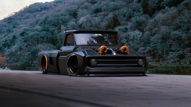 vehicle, chevrolet c10 pickup, chevrolet c10, pickup, asphalt, chevy, chevrolet, 1080P