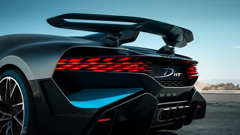 Bugatti Divo, 2019, 4K, Rear view, 4K, LED tail lights