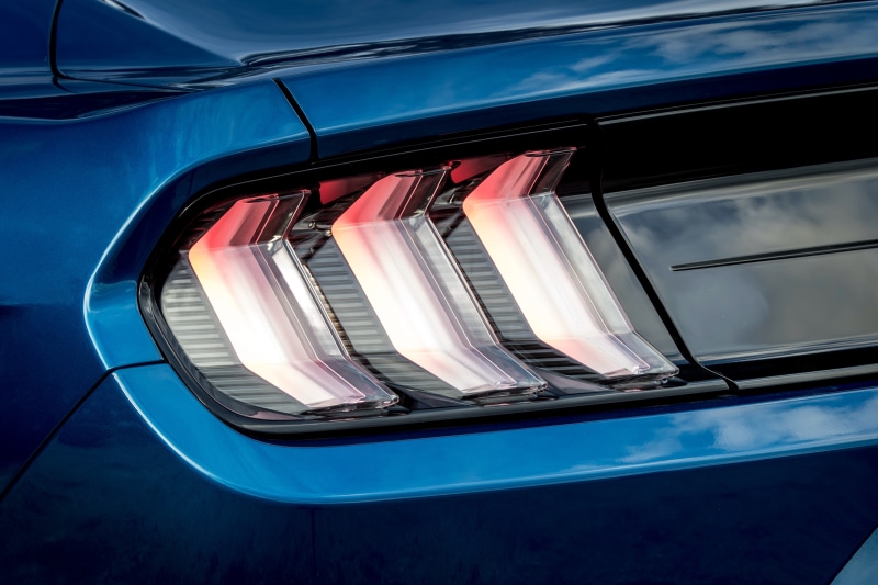 LED Tail lights, Ford Mustang, 4K, 4K