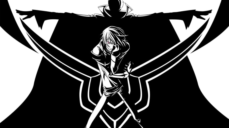 geass, indoors, anime, sky, communication, no people, human representation, 1080P, Code Geass, nature, white background, code, skeleton, museum, Zero