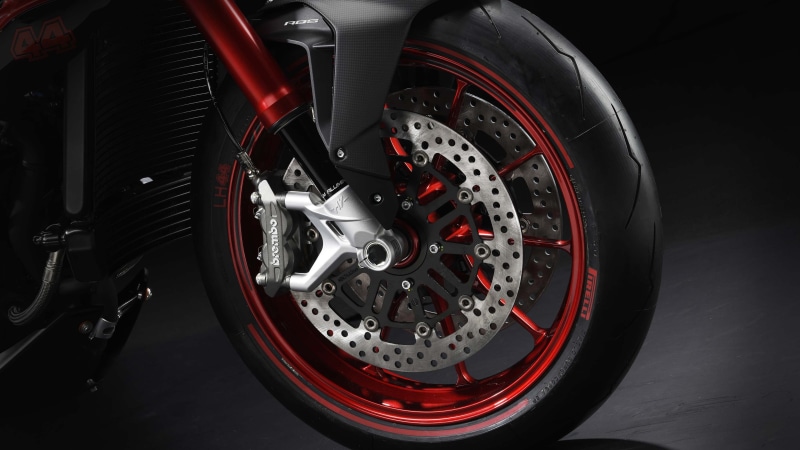 luxury, studio shot, motorcycle, close-up, Agusta, alloy, silver colored, speed, indoors, LH44, sports car, tire, 4K, car, mv, Brutale, red, repairing