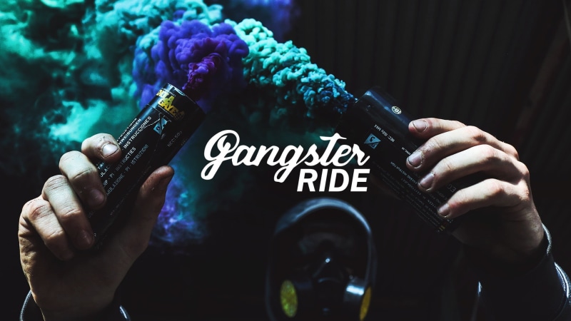 Gangsters, police, Gas Masks, Colorful, 1080P, smoking, mask, gangster, car, GANGSTER RIDE, BMX, smoke, bmw, youtube, Lowrider
