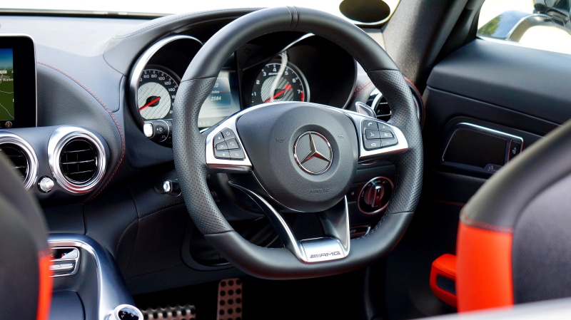 style, red, Gt, drive, vehicle interior, mercedes-amg, luxury, wheel, wealth, indoors, cockpit, modern, dashboard, steering, steering wheel, chrome, mercedes