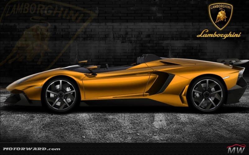 j, 1080P, lamborghini, aventador j, cars, gold, lambo, aventador