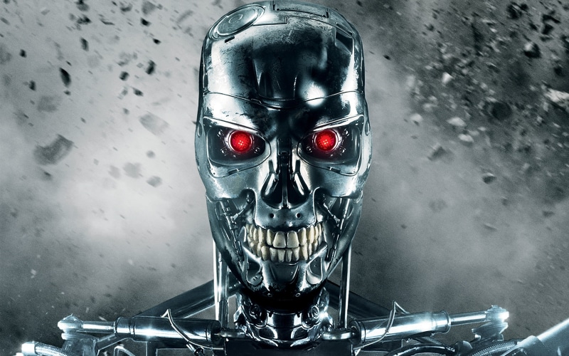 mode of transportation, Terminator, representation, 2K, art and craft, Genisys, transparent, glass - material, glass, reflection, t, creativity, day, metal