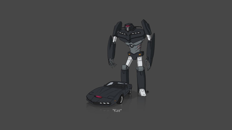 Transformers, still life, cut out, black color, equipment, car, studio shot, black background, camera - photographic equipment, minimalism, digital camera