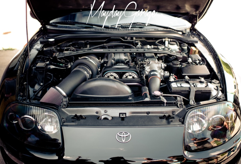 mode of transportation, land vehicle, Toyota, Toyota Supra, motorcycle, motor vehicle, close-up, 2K, day, no people, outdoors, engine, metal, machinery