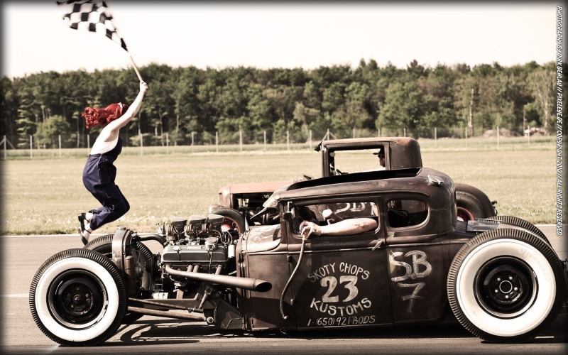 cars, car, hot, classic, black, hd, jump, rod, 1080P, rat, race, drag