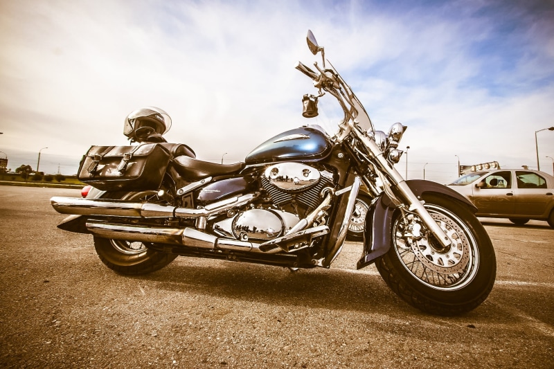 1080P, transport, harley davidson, bike, road, sky, chrome, sports helmet, adult, photography, cloud - sky, road trip, focus, street, motorcycle racing