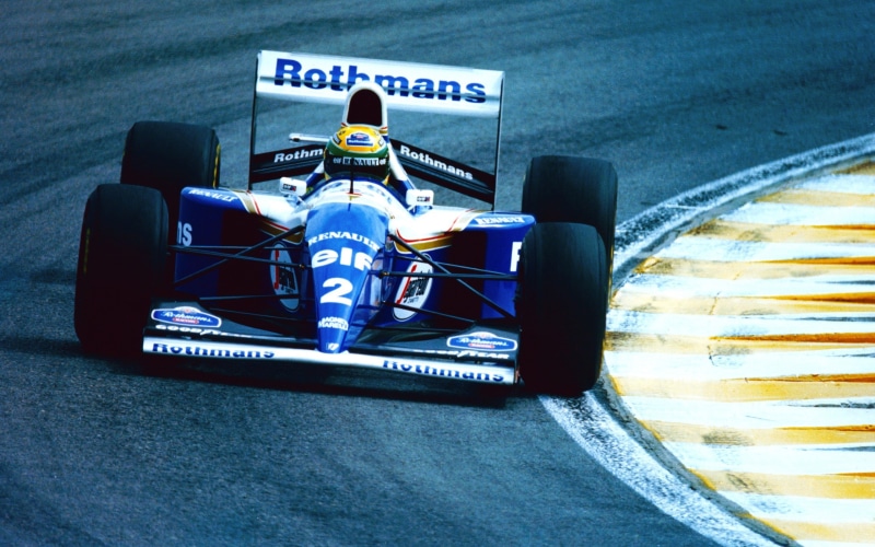 arts culture and entertainment, transportation, Ayrton Senna, indoors, race cars, racing, road, 2K, sports, Formula 1, close-up, sign, western script