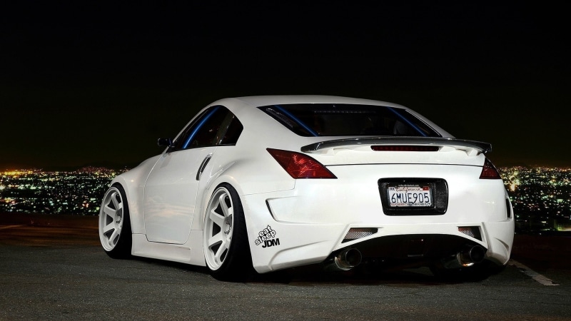 Stance, Nissan 350Z, car, Nissan, JDM, vehicle, white cars, 1080P