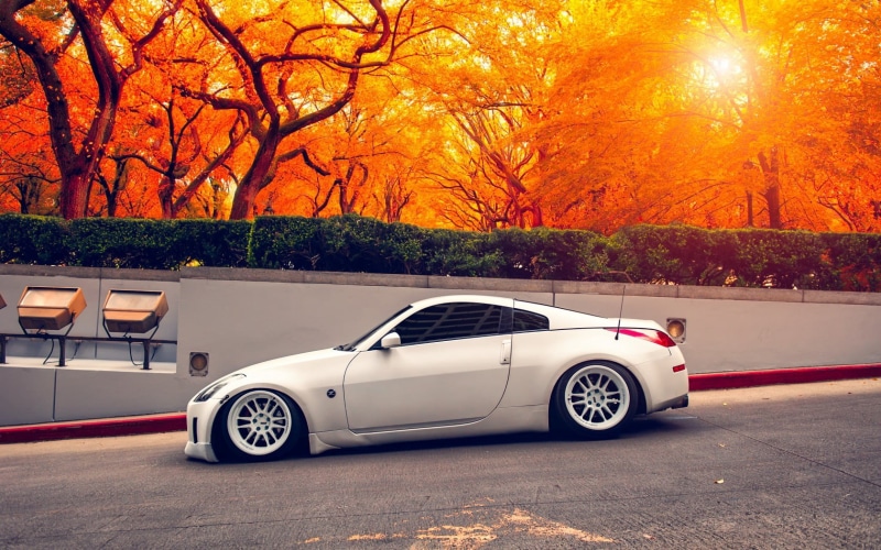 elegance, car, design, engine, no People, autumn, chrome, luxury, power, coupe, sports Car, style, nissan, mode of Transport, shiny, z, side view, motor Vehicle