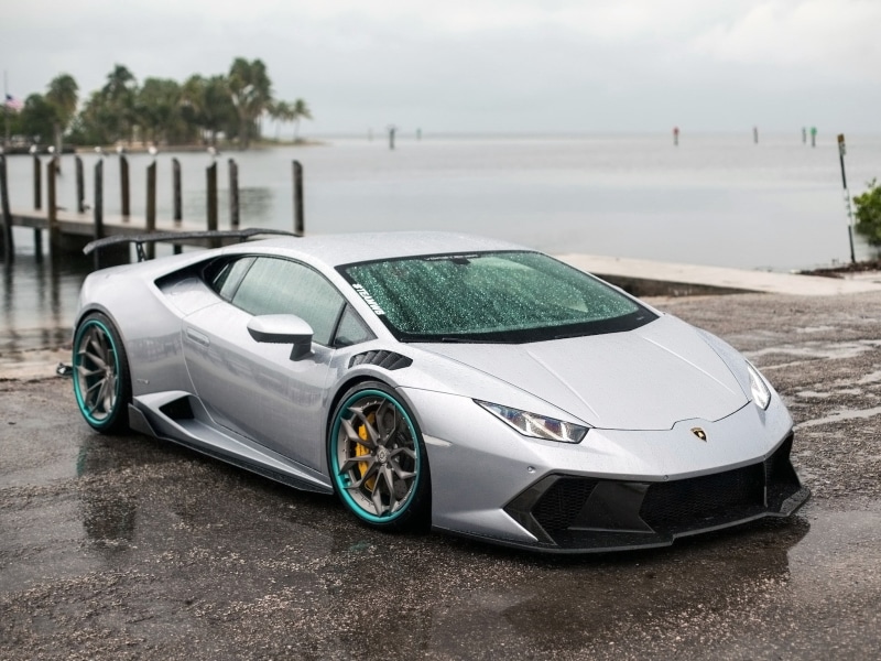 white, Lamborghini Huracan, Huracan, Lamborghini, Vorsteiner, car, 1080P