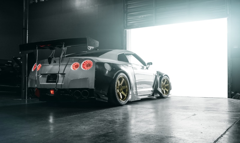 Nissan, Nissan Skyline GT-R R35, garages, 1080P, car