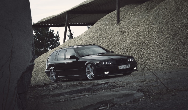 luxury, BMW E36, nature, motor vehicle, low, car, 4K, stationary, built structure, mode of transportation, wall - building feature, building exterior