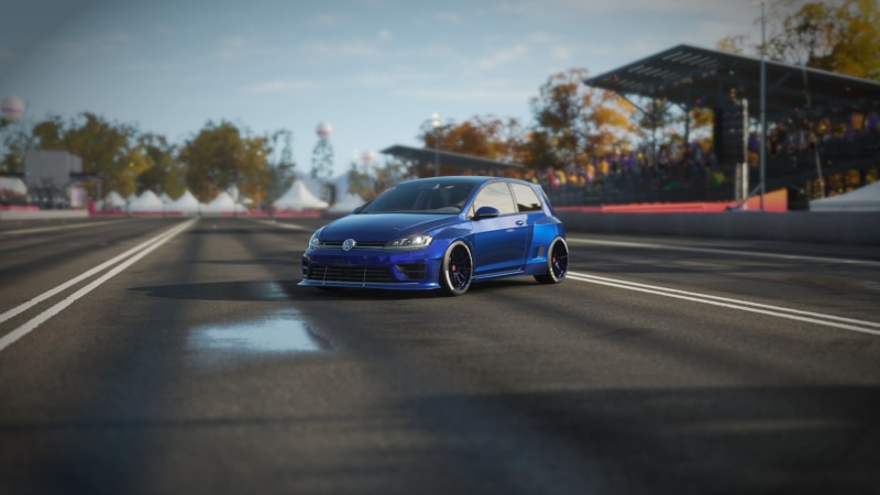Volkswagen Golf R, 1080P, Forza Horizon 4, video games, Rocket Bunny, car