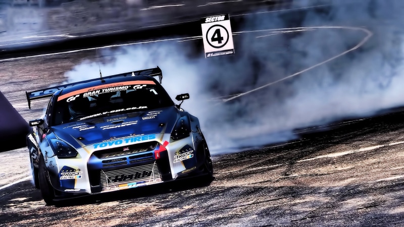 car, race cars, 1080P, drift, Nissan Skyline GT-R R35