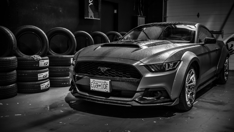 4K, Ford Mustang, Ford Mustang Widebody, Widebody, Ford