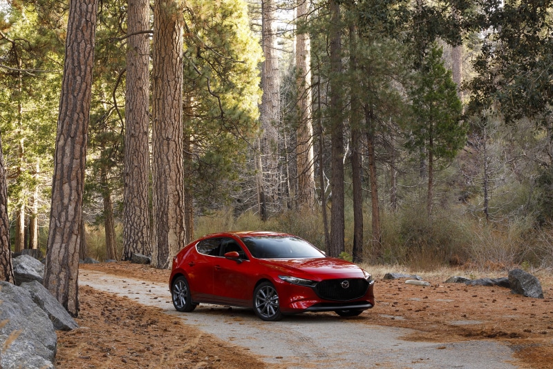 Red Car, Car, 4K, Mazda, Mazda 3, Vehicle, Compact Car