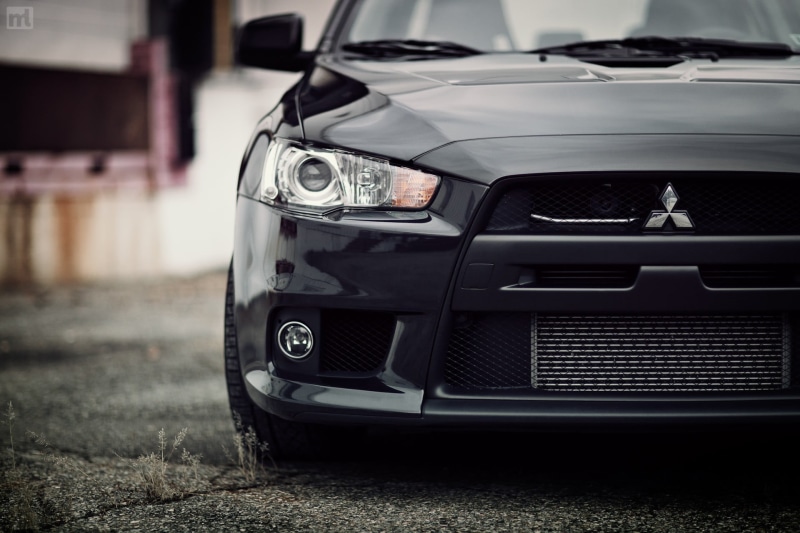 evo 10, silver Colored, chrome, design, metal, elegance, outdoors, front View, car, focus on foreground, mitsubishi, headlight, mode of Transport, lancer