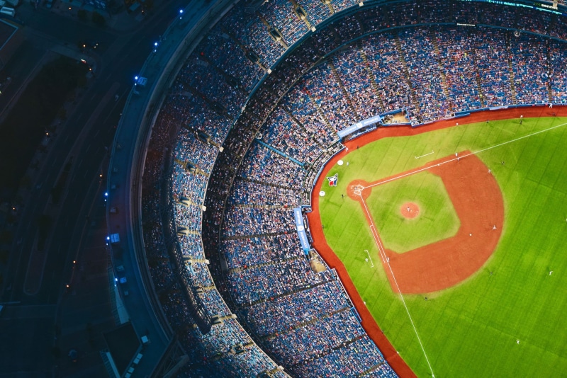 aerial view, Toronto Blue Jays, 2K, Toronto, Sky Dome, stadium, baseball