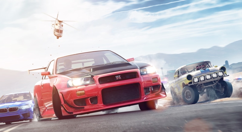 2017, Need For Speed, 1080P, commercial land vehicle, on the move, travel, flying, transportation, truck, mode of transportation, for, race, sunlight