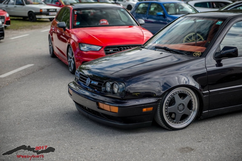 tuning, no people, red, 1080P, Volkswagen, day, wheel, car accident, city street, travel, transportation, parking lot, car, stationary, road, city, parking