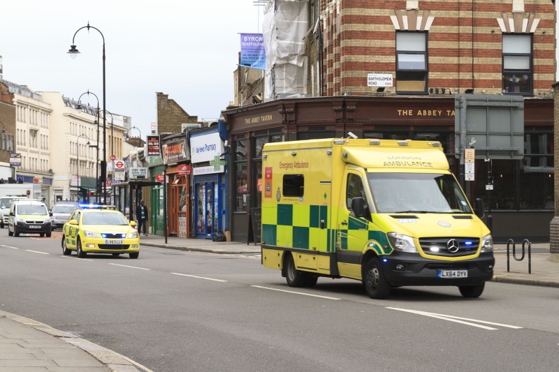 accident, england, public transportation, mode of transportation, ems, urban, architecture, health, service, nhs, medical, speeding, outdoors, sirene, united