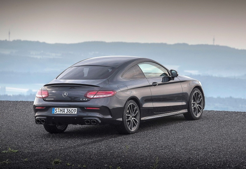 crash, road, sports car, traffic accident, day, mercedes-benz, sky, misfortune, car, 720P, motor vehicle, land vehicle, people, c43, copy space, amg, luxury