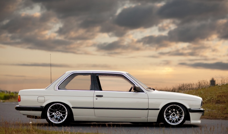 obsolete, car, engine, sunset, white, cloud - Sky, environment, coupe, vintage Car, wheel, no People, travel, antique, road, stance, road trip, classic
