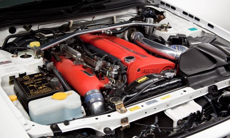 720P, transportation, metal, nissan, r-tune, no people, equipment, vehicle part, mechanic, v-spec-ii, machinery, motor vehicle, fuel and power generation