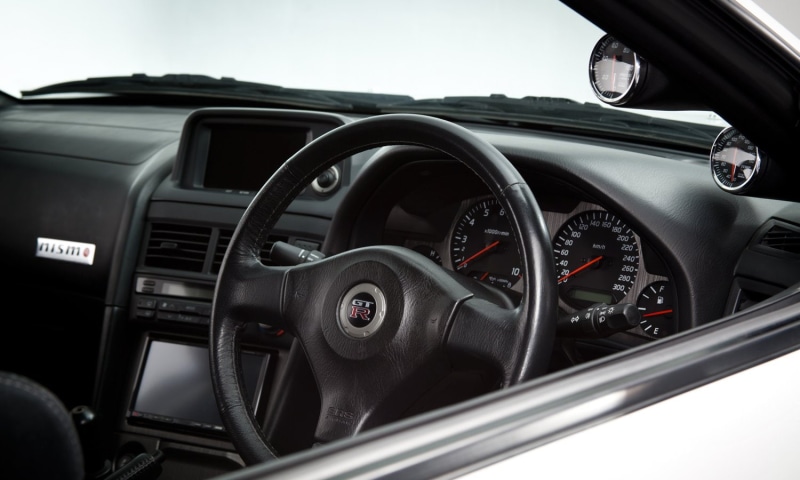 transportation, glass - material, control panel, nismo, indoors, gauge, wheel, 720P, motor vehicle, vehicle interior, no people, r-tune, travel, luxury