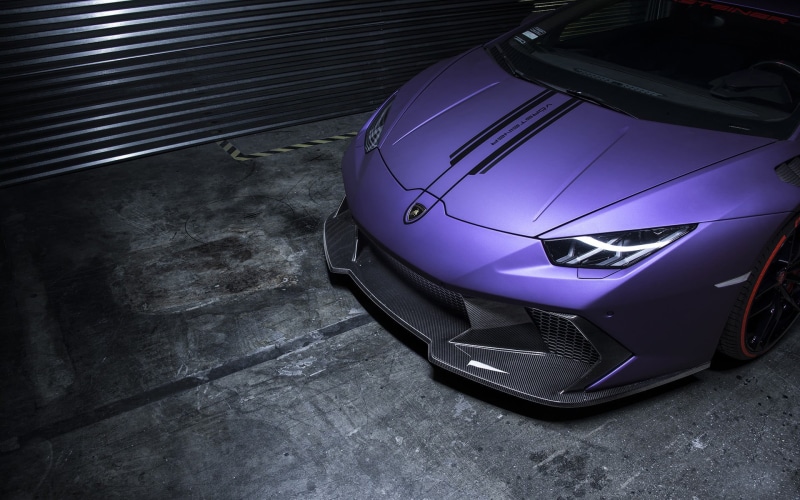 parking, purple, land vehicle, motor vehicle, full, black, modern, reflection, luxury, car, city, outdoors, stationary, face, Super Car , transportation