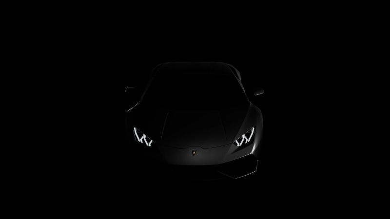 close-up, reflection, lighting equipment, indoors, light - natural phenomenon, studio shot, dark, illuminated, high angle view, lamborghini, no people