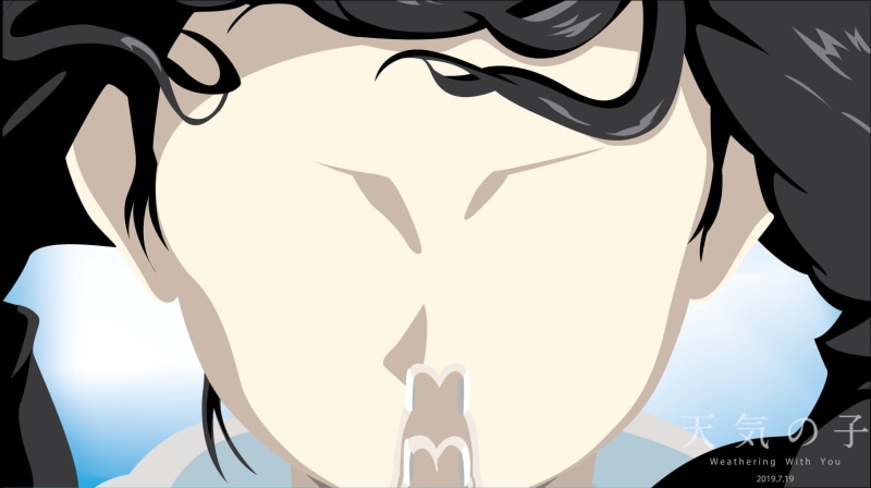 Weathering With You, Anime, Minimalist, 1080P, Hina Amano