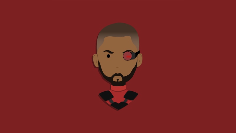 behance, 4K, 4k, digital art, superheroes, deadshot, minimalism, hd