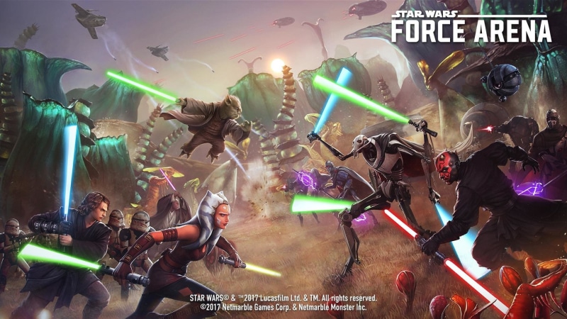 Video Game, Red Lightsaber, General Grievous, Ahsoka Tano, 1080P, Star Wars: Force Arena, Blue Lightsaber, Green Lightsaber, Darth Maul, Yellow Lightsaber