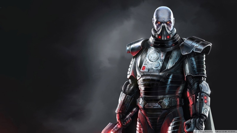 art and craft, Man, Armor, indoors, representation, Sith (Star Wars), human representation, clothing, security, people, government, black background, front view